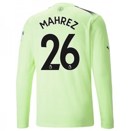 Manchester City Mahrez 26 Treći Nogometni Dresovi 2022-23 L/S Manchester City Mahrez 26 Treći Nogometni Dresovi 2022-23 L/S